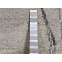 Load image into Gallery viewer, 8&#39;10&quot;x12&#39;3&quot; Agreeable Gray, Abstract Dripping Design, Wool And Pure Silk, Hand Knotted, Oriental Rug FWR522684