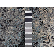 Load image into Gallery viewer, 9&#39;1&quot;x12&#39;2&quot; Cloud Gray, Wool and Silk, Transitional Salt and Pepper Design, Hand Knotted, Oriental Rug FWR522690
