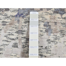 Load image into Gallery viewer, 9&#39;x11&#39;10&quot; Ivory, Silk With Textured Wool, Broken And Erased Mughal Design, Hand Knotted, Oriental Rug FWR522900