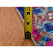 Load image into Gallery viewer, 5&#39;1&quot;x7&#39; Sapphire Blue, THE PEACOCK, Sari Silk, Hand Knotted, Oriental Rug FWR523014