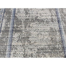 Load image into Gallery viewer, 5&#39;2&quot;x6&#39;10&quot; Timberwolf Gray, Silken, Roman Mosaic Design, Hand Knotted, Oriental Rug FWR523062