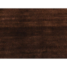 Load image into Gallery viewer, 4&#39;x5&#39;8&quot; Bistre Brown, Hand Knotted, Wool And Silk, Roman Key Design, Tone On Tone, Nepali, Oriental Rug FWR523098
