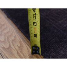 Load image into Gallery viewer, 4&#39;x5&#39;8&quot; Bistre Brown, Hand Knotted, Wool And Silk, Roman Key Design, Tone On Tone, Nepali, Oriental Rug FWR523098