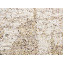 Load image into Gallery viewer, 3&#39;x3&#39; Khaki Brown, Organic Wool, Tone On Tone, Soft And Vibrant Pile, Sustainable, Undyed, Natural Abrash, Thick Chunky Texture, Hand Knotted, Sample Oriental Rug FWR523140