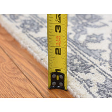 Load image into Gallery viewer, 5&#39;2&quot;x7&#39; Ivory, Broken and Erased Persian Design, Plant Base Silk Art Silk, Hand Knotted, Oriental Rug FWR523146