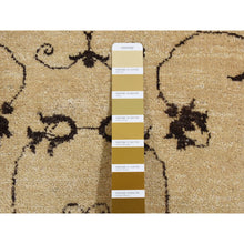 Load image into Gallery viewer, 4&#39;7&quot;x6&#39;4&quot; Beige, Scroll And Branch Design, Tone On Tone, Hand Knotted Pure Wool Oriental Rug FWR523194