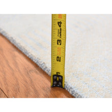Load image into Gallery viewer, 2&#39;7&quot;x8&#39;4&quot; Cream Color, Grass Design Gabbeh, Wool And Silk, Hand Knotted, Runner Oriental Rug FWR523398