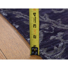 Load image into Gallery viewer, 2&#39;5&quot;x9&#39;8&quot; Taupe Brown, Damask Tone On Tone, Wool And Silk, Hand Knotted, Runner Oriental Rug FWR523506