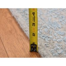 Load image into Gallery viewer, 2&#39;5&quot;x10&#39;1&quot; Tan Color, Jacquard Hand Loomed, Wool And Art Silk, Tone On Tone Design, Runner Oriental Rug FWR523560