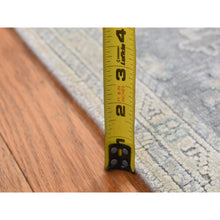 Load image into Gallery viewer, 2&#39;6&quot;x10&#39;2&quot; Ash Gray, Oushak Influence, Silk With Textured Wool, Hand Knotted, Runner Oriental Rug FWR523722