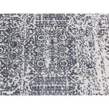 Load image into Gallery viewer, 2&#39;5&quot;x7&#39;9&quot; Ivory, Hand Loomed, Wool And Art Silk, Mamluk Design, Runner Oriental Rug FWR523770