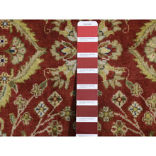 Load image into Gallery viewer, 2&#39;4&quot;x11&#39;5&quot; Barn Red, Kashan Revival, New Zealand Wool, Hand Knotted, 300 Kpsi, Runner Oriental Rug FWR523830