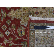 Load image into Gallery viewer, 2&#39;4&quot;x11&#39;5&quot; Barn Red, Kashan Revival, New Zealand Wool, Hand Knotted, 300 Kpsi, Runner Oriental Rug FWR523830