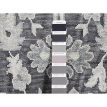 Load image into Gallery viewer, 2&#39;6&quot;x11&#39;10&quot; Nevada Gray, Hand Knotted, Oushak Influence, Silk With Textured Wool, Runner Oriental Rug FWR523842
