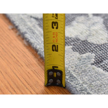 Load image into Gallery viewer, 2&#39;6&quot;x11&#39;10&quot; Nevada Gray, Hand Knotted, Oushak Influence, Silk With Textured Wool, Runner Oriental Rug FWR523842