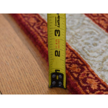 Load image into Gallery viewer, 2&#39;9&quot;x11&#39;10&quot; Pumpkin Orange, Tabriz Mahi, Wool, Dense Weave, Hand Knotted, Runner Oriental Rug FWR523848