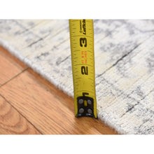 Load image into Gallery viewer, 2&#39;6&quot;x6&#39; Ivory, Broken And Erased Tone On Tone Persian Fish Mahi  Pattern, Wool And Silk, Blend, Hand Knotted, Runner Oriental Rug FWR524076