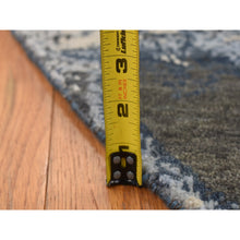 Load image into Gallery viewer, 8&#39;1&quot;x8&#39;1&quot; Dallas Cowboys Blue, Geological Galaxy Design, Wool And Pure Silk, Hand Knotted, Round Oriental Rug FWR524172