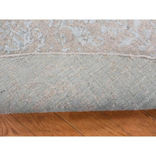 Load image into Gallery viewer, 8&#39;x8&#39; Thunder Gray, Broken Cypress Tree Design, Wool And Silk, Thick, Hand Loomed, Round Oriental Rug FWR524208