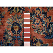 Load image into Gallery viewer, 10&#39;6&quot;x19&#39;3&quot; Prismatic Red, Antique Persian Sarouk, Pure Wool, Full Pile, Mint Condition, Hand Knotted, Clean And Soft, Long And Narrow Shape, Oriental Rug FWR524418