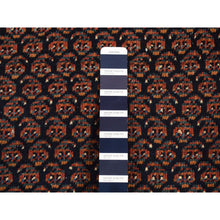 Load image into Gallery viewer, 4&#39;4&quot;x6&#39;10&quot; Yankees Blue, Antique Persian Afshar With All Over Small Repetitive Boteh Design, Mint Condition, Soft And Clean, Hand Knotted, Pure Wool, Oriental Rug FWR524424