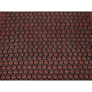 4'4"x6'10" Yankees Blue, Antique Persian Afshar With All Over Small Repetitive Boteh Design, Mint Condition, Soft And Clean, Hand Knotted, Pure Wool, Oriental Rug FWR524424