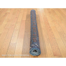 Load image into Gallery viewer, 4&#39;4&quot;x6&#39;10&quot; Yankees Blue, Antique Persian Afshar With All Over Small Repetitive Boteh Design, Mint Condition, Soft And Clean, Hand Knotted, Pure Wool, Oriental Rug FWR524424