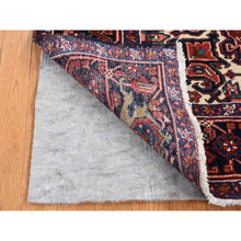 Load image into Gallery viewer, 4&#39;7&quot;x6&#39;8&quot; Barn Red, Semi Antique Persian Heriz, Mint Condition, Hand Knotted, Pure Wool, Soft And Clean, Rare Smaller Size, Oriental Rug FWR524430