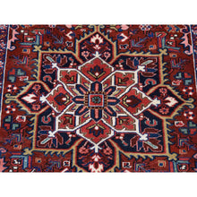 Load image into Gallery viewer, 4&#39;7&quot;x6&#39;8&quot; Barn Red, Semi Antique Persian Heriz, Mint Condition, Hand Knotted, Pure Wool, Soft And Clean, Rare Smaller Size, Oriental Rug FWR524430