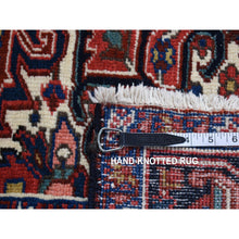 Load image into Gallery viewer, 4&#39;7&quot;x6&#39;8&quot; Barn Red, Semi Antique Persian Heriz, Mint Condition, Hand Knotted, Pure Wool, Soft And Clean, Rare Smaller Size, Oriental Rug FWR524430