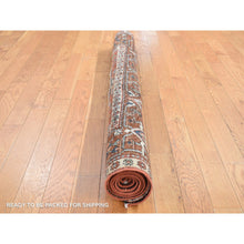 Load image into Gallery viewer, 4&#39;9&quot;x6&#39;1&quot; Indian Red, Antique Persian Heriz, Hand Knotted, Pure Wool, Great Condition, Sides And Ends Professionally Secured, Cleaned, Rare Smaller Size, Oriental Rug FWR524436