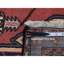 Load image into Gallery viewer, 3&#39;5&quot;x5&#39; Deep and Saturated Red Hand Knotted, Afghan Khamyab, Pure Wool Geometric Medallions Design Oriental Rug FWR432204