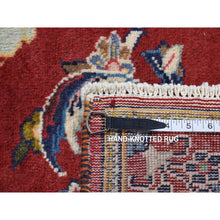 Load image into Gallery viewer, 3&#39;x4&#39;9&quot; Fire Brick Red, Persian Ardabil With Various Human Figurines, Pure Wool, Hand Knotted, Oriental Rug FWR524610