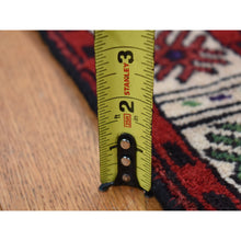 Load image into Gallery viewer, 3&#39;8&quot;x7&#39;9&quot; Barn Red, Vintage Persian Hamadan, Full Pile, Excellent Condition, Pure Wool, Hand Knotted, Wide Runner Oriental Rug FWR524658