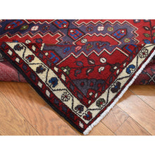 Load image into Gallery viewer, 3&#39;5&quot;x5&#39; Cardinals Red, New Bohemian Persian Malayer, Pure Wool, Tribal Design, Hand Knotted, Oriental Rug FWR524682