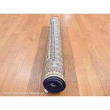 Load image into Gallery viewer, 4&#39;3&quot;x5&#39;7&quot; Cream Color, Hand Knotted, Pure Wool, Turkoman Bokara, Geometric Motif  Repetitive Vase Design, Oriental Rug FWR524718