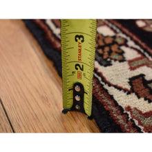 Load image into Gallery viewer, 3&#39;6&quot;x4&#39;8&quot; Barn Red, New Persian Mazlagan, Open Field Geometric Design, Pure Wool, Hand Knotted, Oriental Rug FWR524724
