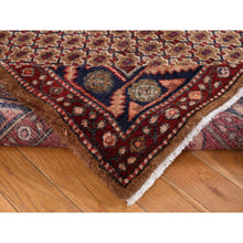 Load image into Gallery viewer, 5&#39;x9&#39;6&quot; Saddle Brown, New Persian Serab, Trellis Flower Design, Camel Hair Full Pile, Pure Wool, Hand Knotted, Gallery Size Runner Oriental Rug FWR524736