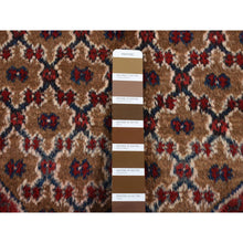 Load image into Gallery viewer, 5&#39;x9&#39;6&quot; Saddle Brown, New Persian Serab, Trellis Flower Design, Camel Hair Full Pile, Pure Wool, Hand Knotted, Gallery Size Runner Oriental Rug FWR524736