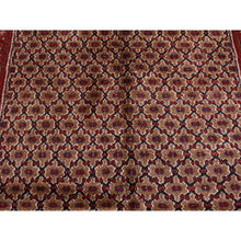 Load image into Gallery viewer, 5&#39;x9&#39;6&quot; Saddle Brown, New Persian Serab, Trellis Flower Design, Camel Hair Full Pile, Pure Wool, Hand Knotted, Gallery Size Runner Oriental Rug FWR524736