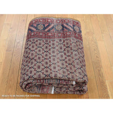 Load image into Gallery viewer, 5&#39;x9&#39;6&quot; Saddle Brown, New Persian Serab, Trellis Flower Design, Camel Hair Full Pile, Pure Wool, Hand Knotted, Gallery Size Runner Oriental Rug FWR524736