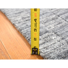 Load image into Gallery viewer, 2&#39;x2&#39; Cloud Gray, Modern Checkers Design, Hand Loomed, 100% Wool, Sample Fragment, Square Oriental Rug FWR524886