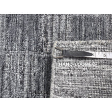 Load image into Gallery viewer, 2&#39;x2&#39; Cloud Gray, Modern Checkers Design, Hand Loomed, 100% Wool, Sample Fragment, Square Oriental Rug FWR524886