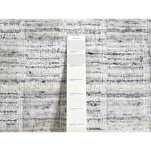 Load image into Gallery viewer, 1&#39;10&quot;x2&#39; Pearl White, Hand Loomed, Modern Checkers Design, Pure Wool, Sample Fragment, Squarish, Oriental Rug FWR524892