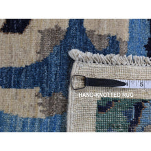 Load image into Gallery viewer, 10&#39;x13&#39;9&quot; Ivory, On Clearance, Hand Knotted, Arts And Crafts Design, Repetitive Heart Shape And Large Leaves, Pure Wool, Oriental Rug FWR525066