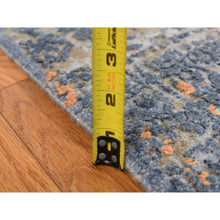 Load image into Gallery viewer, 8&#39;x10&#39; Sky Blue, Silk With Textured Wool, Tone On Tone, Modern All Over Design, Hand Knotted, Oriental Rug FWR525084