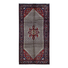 Load image into Gallery viewer, 5&#39;1&quot;x10&#39;2&quot; Mojave Desert Brown, New Persian Hamadan, Camel Hair, Pure Wool, Hand Knotted, Oriental Rug FWR525162