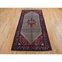Load image into Gallery viewer, 5&#39;1&quot;x10&#39;2&quot; Mojave Desert Brown, New Persian Hamadan, Camel Hair, Pure Wool, Hand Knotted, Oriental Rug FWR525162