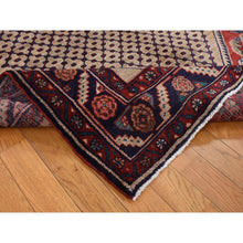 Load image into Gallery viewer, 5&#39;1&quot;x10&#39;2&quot; Mojave Desert Brown, New Persian Hamadan, Camel Hair, Pure Wool, Hand Knotted, Oriental Rug FWR525162