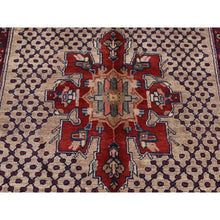 Load image into Gallery viewer, 5&#39;1&quot;x10&#39;2&quot; Mojave Desert Brown, New Persian Hamadan, Camel Hair, Pure Wool, Hand Knotted, Oriental Rug FWR525162